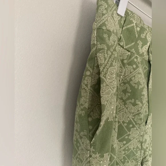NWOT Lucy & Yak Green Paisley Trousers (W34/R) - Picture 7 of 9